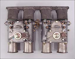 日産LZエンジン用 ウエーバー キャブレター48DCOE マグネシウムインレットマニホールド付き